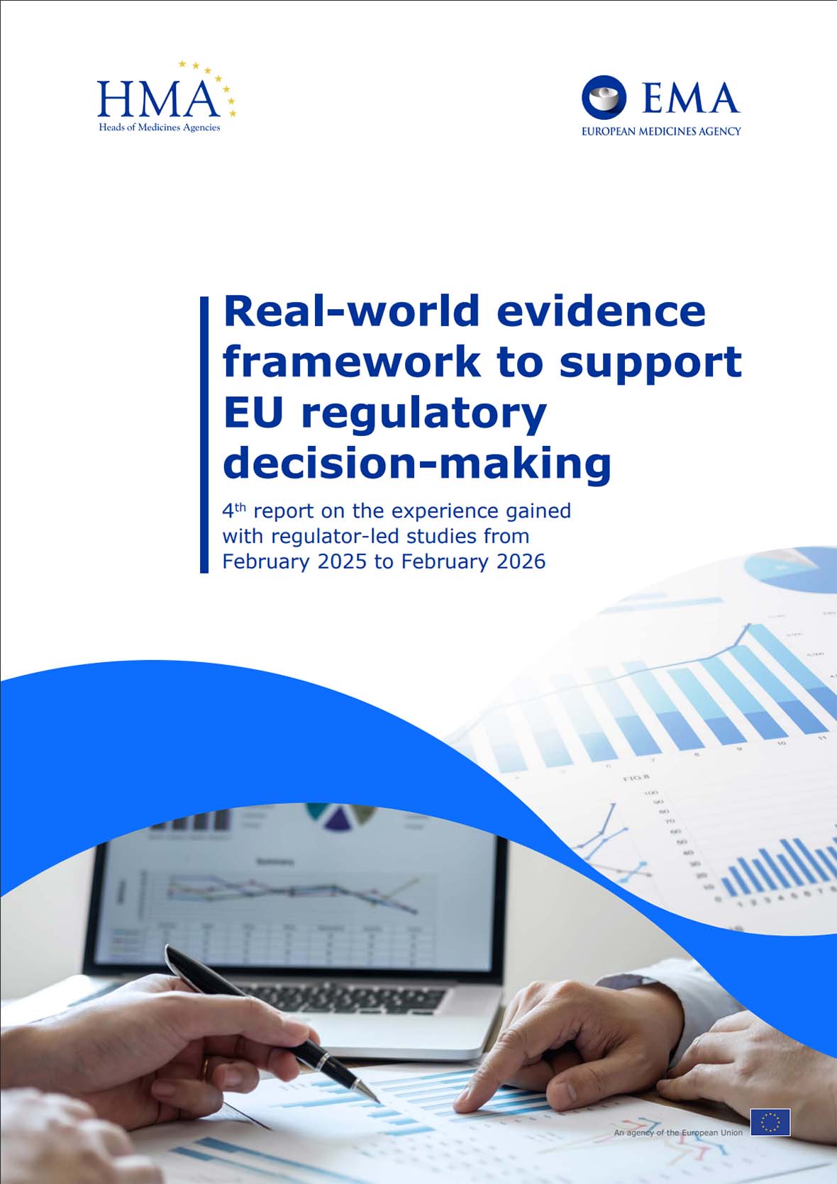 Cover of the fourth report on the use of real-world evidence in EU regulatory decision-making